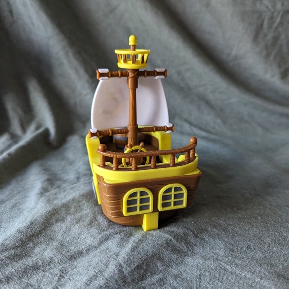 Ryan's World Pirate Ship Toy SS Ryan Bonkers  6" Brown Yellow Sun Playset Boat 1 - Picture 11 of 12